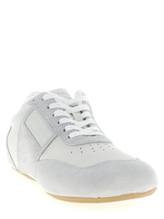 MM6 Maison Margiela hvite sneakers i kalveskinn