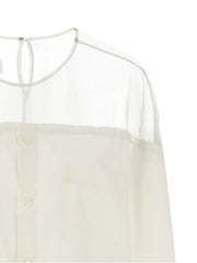 MM6 Maison Margiela White Cotton Blouse