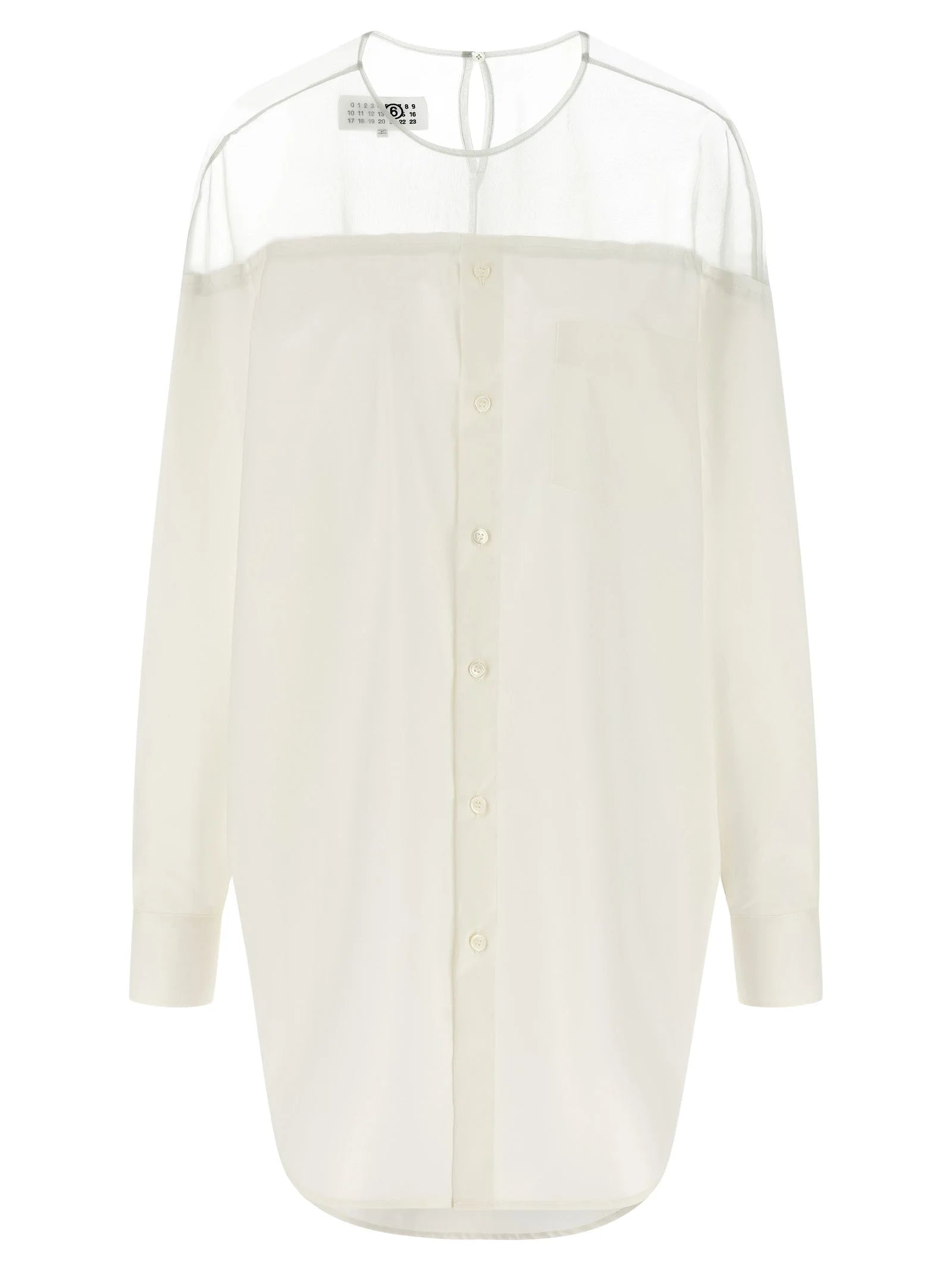 MM6 Maison Margiela White Cotton Blouse