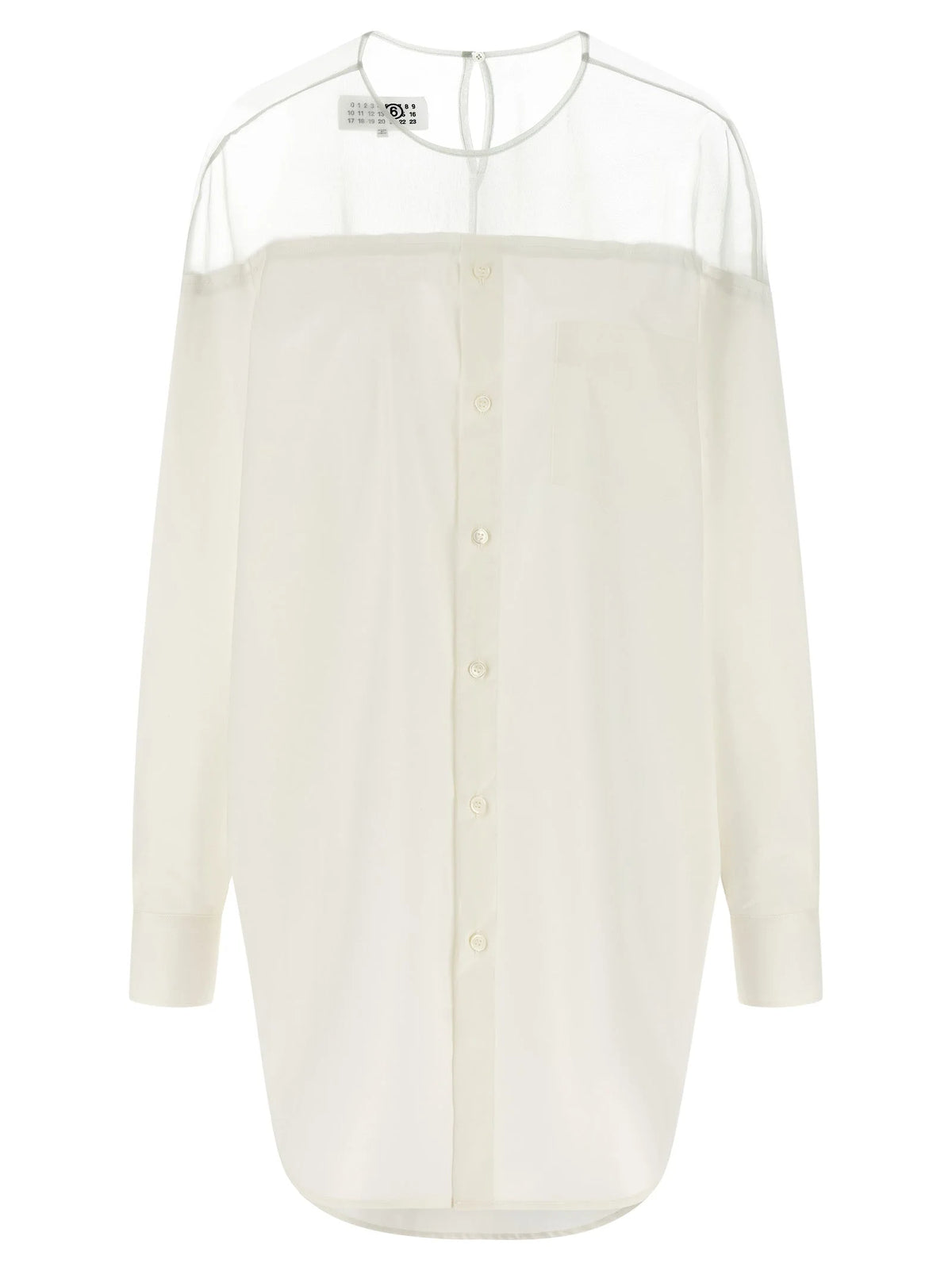 MM6 Maison Margiela White Cotton Blouse
