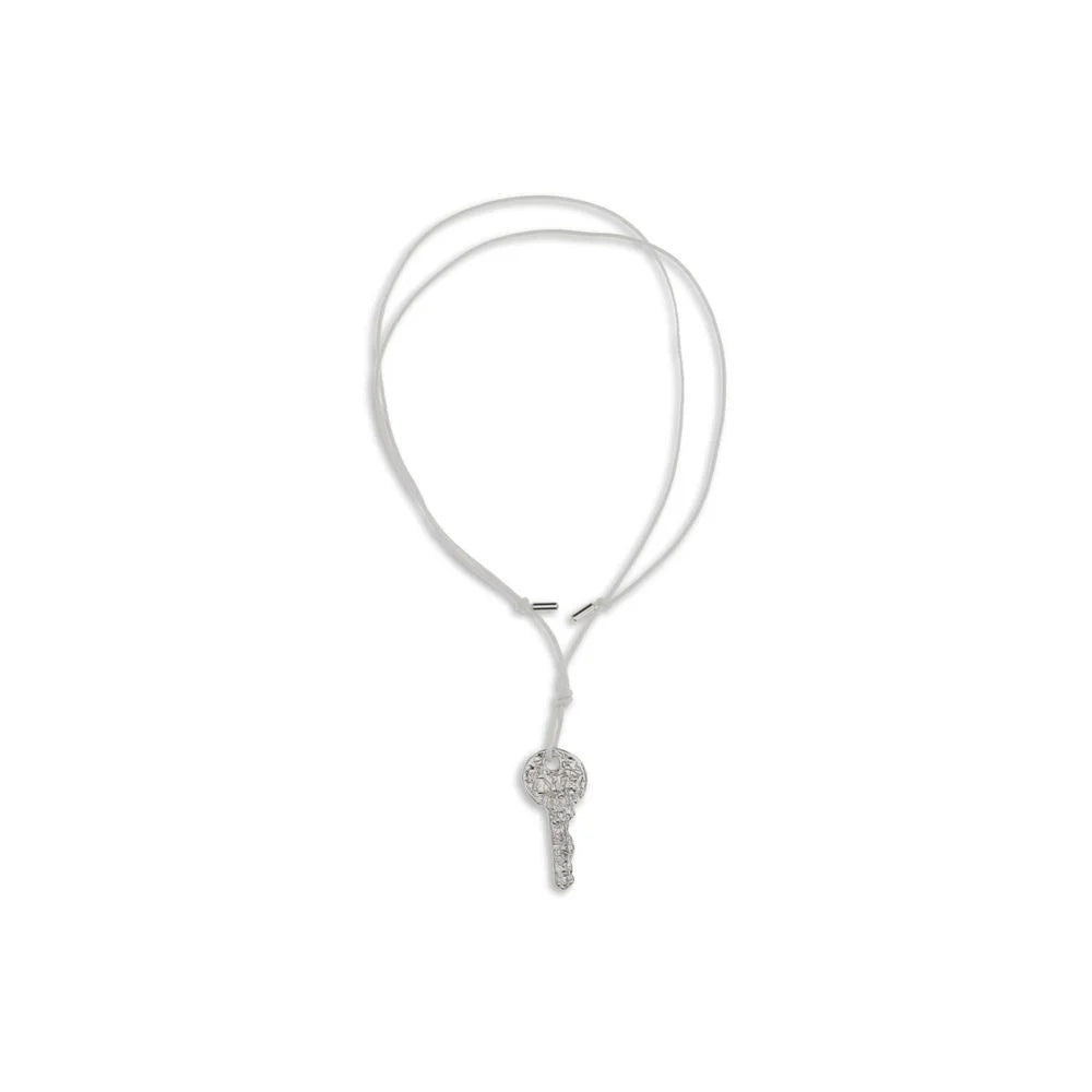 MM6 Silver Brass Necklace - One Size