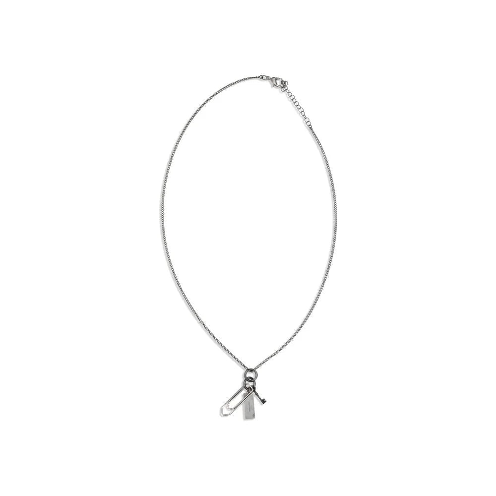 MM6 Silver Metal Necklace - One Size
