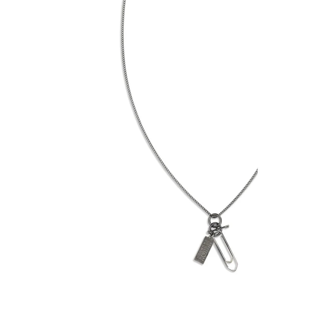 MM6 Silver Metal Necklace - One Size