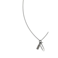 MM6 Silver Metal Necklace - One Size