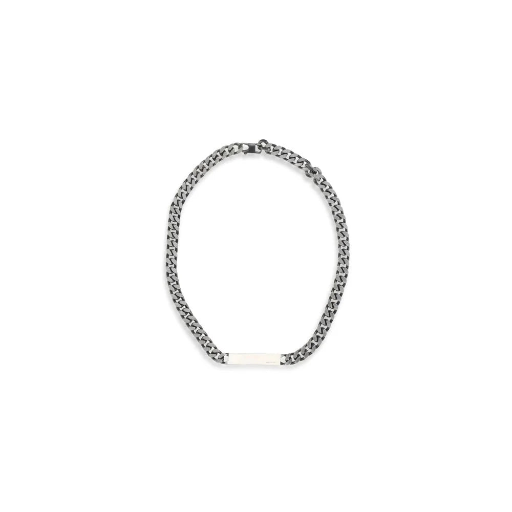 MM6 Silver Metal Necklace - One Size