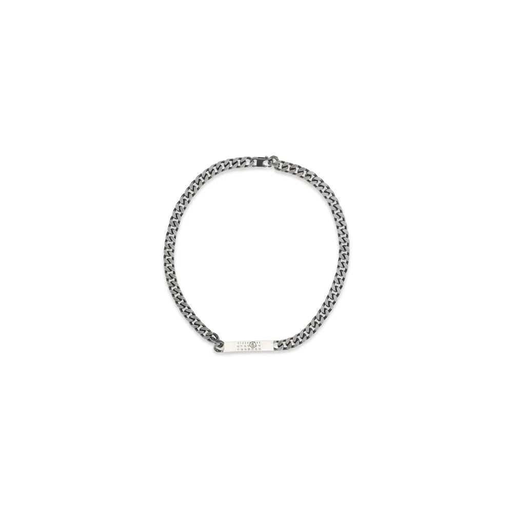 MM6 Silver Metal Necklace - One Size