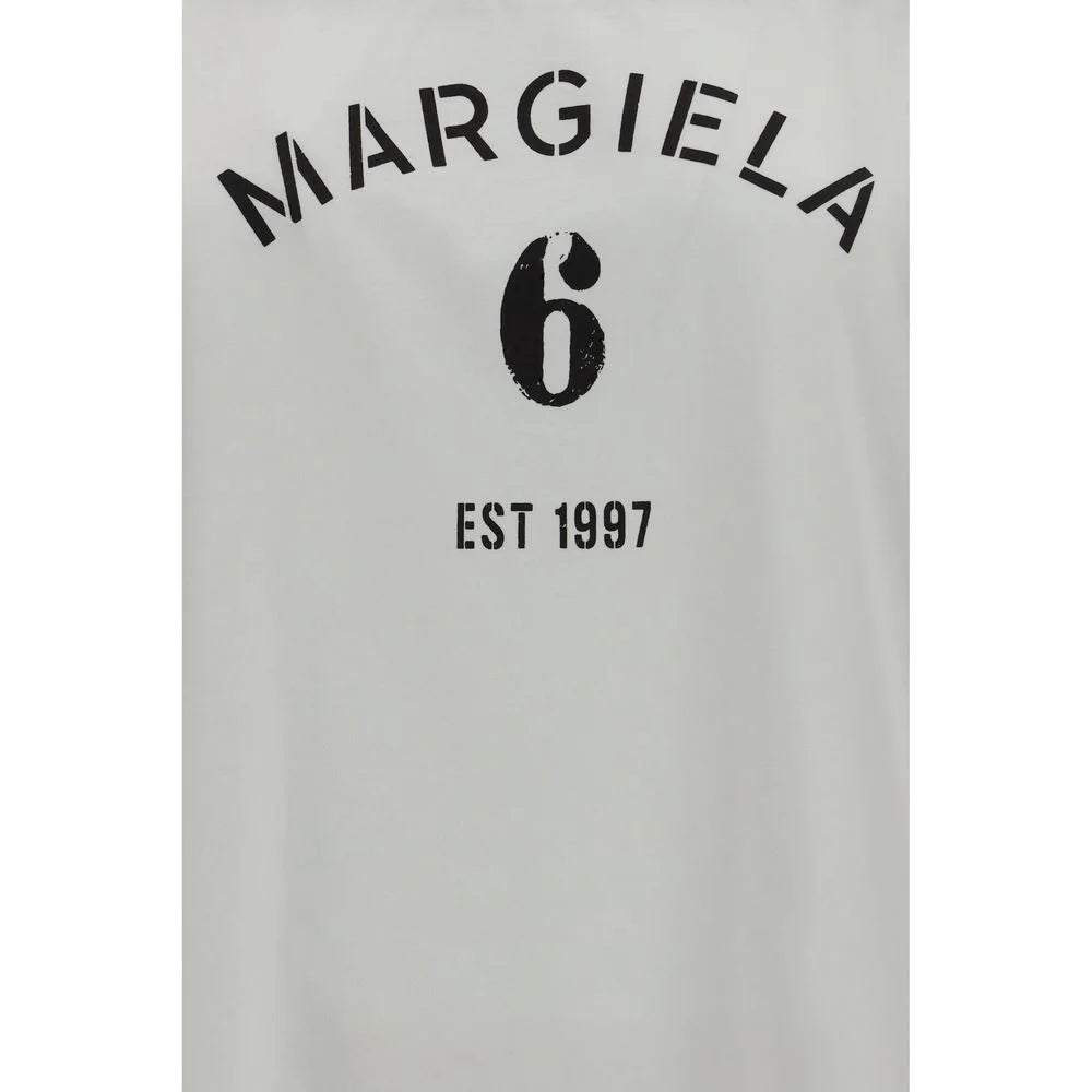 MM6 White Cotton Long Sleeve T-Shirt