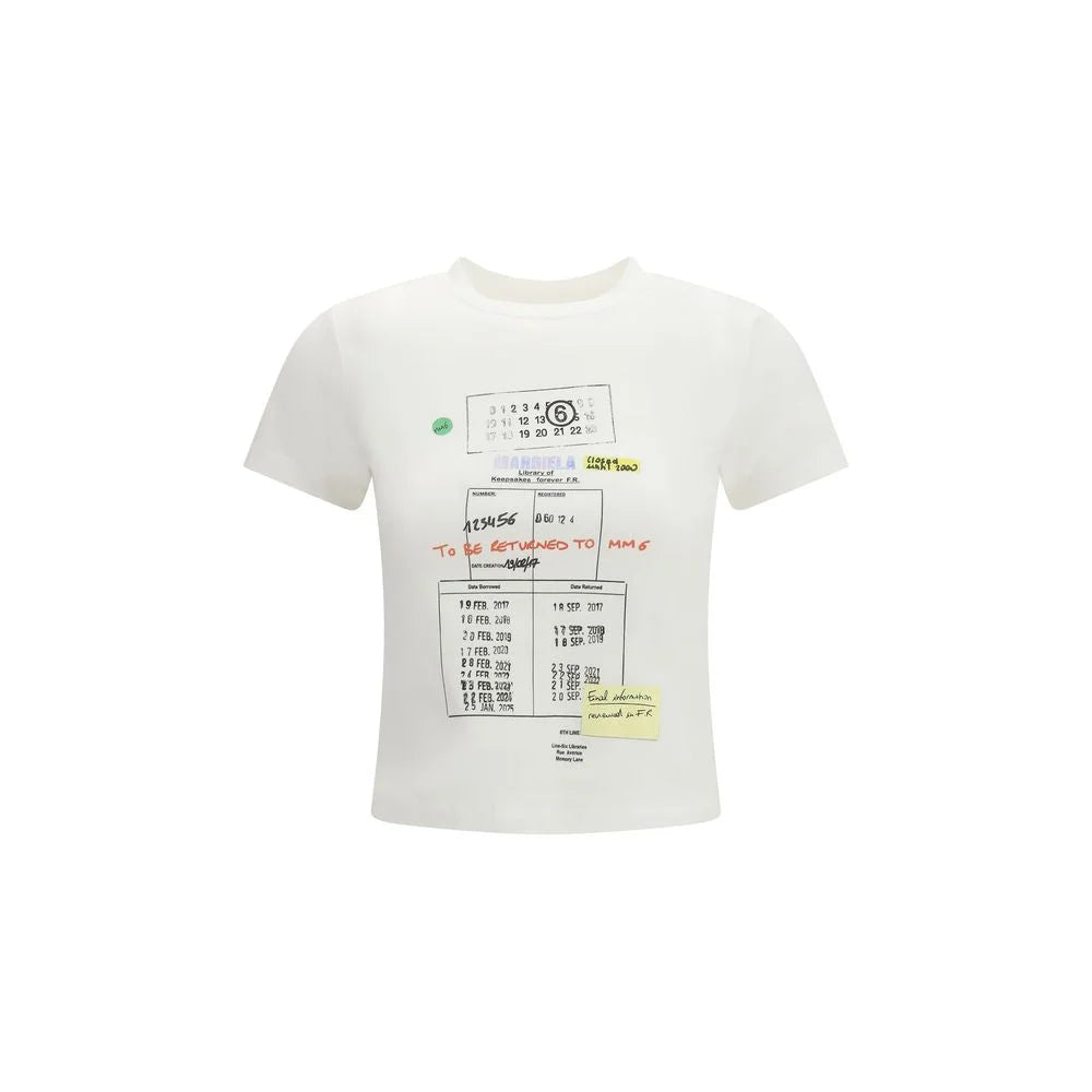 MM6 White Cotton T-Shirt
