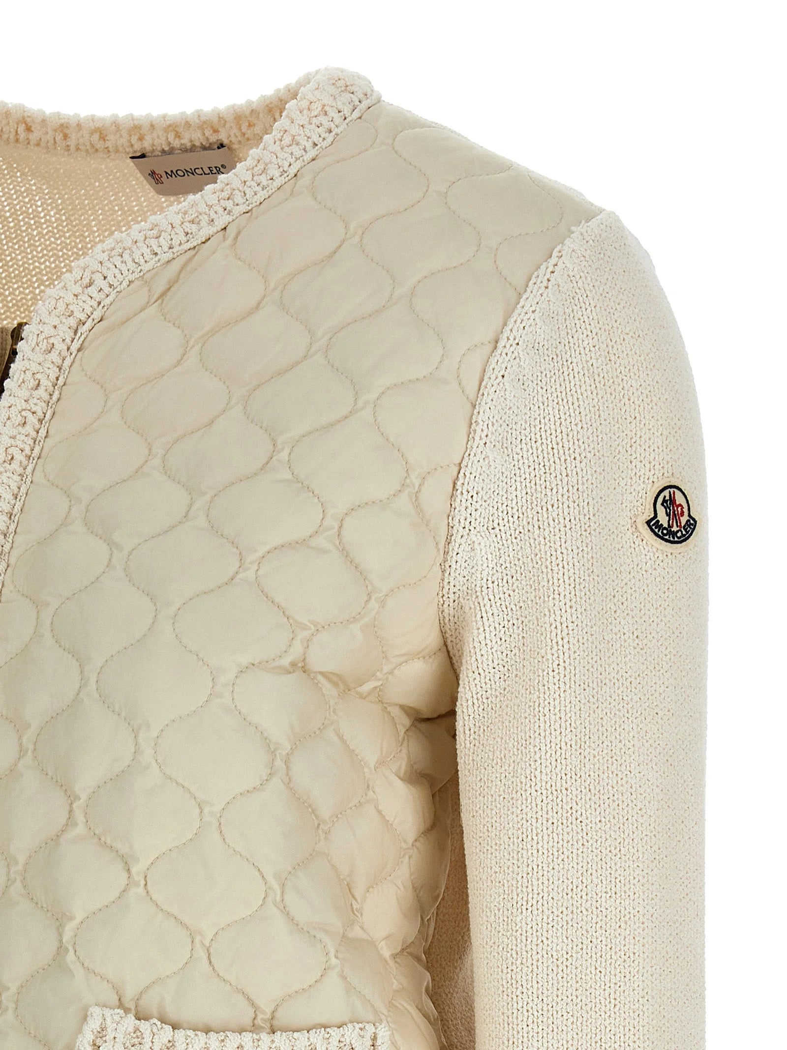 Moncler Beige Cotton Cardigan - L