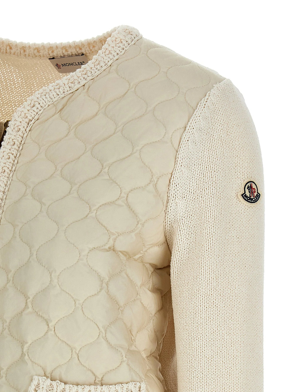 Moncler Beige Cotton Cardigan - L