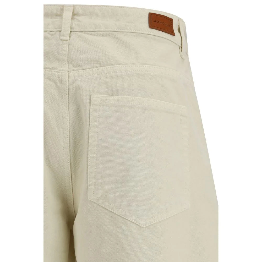 Moncler Beige Cotton Casual Pants