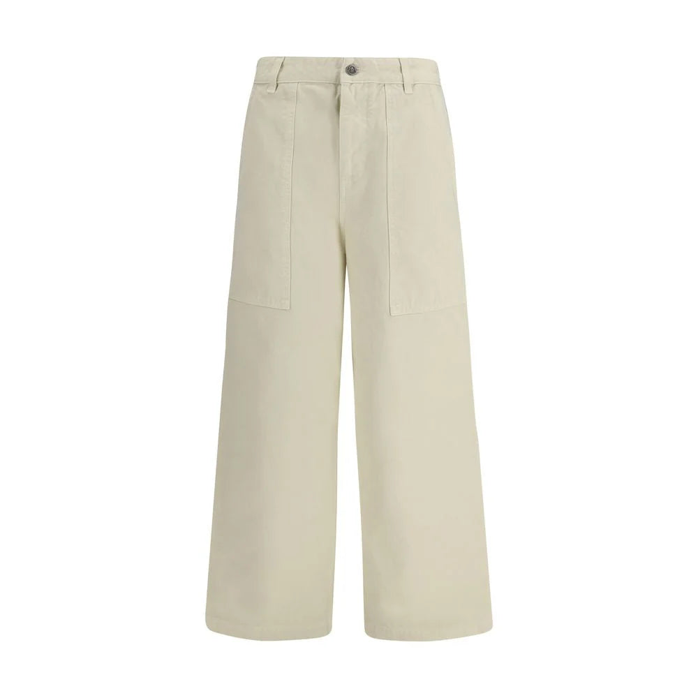 Moncler Beige Cotton Casual Pants