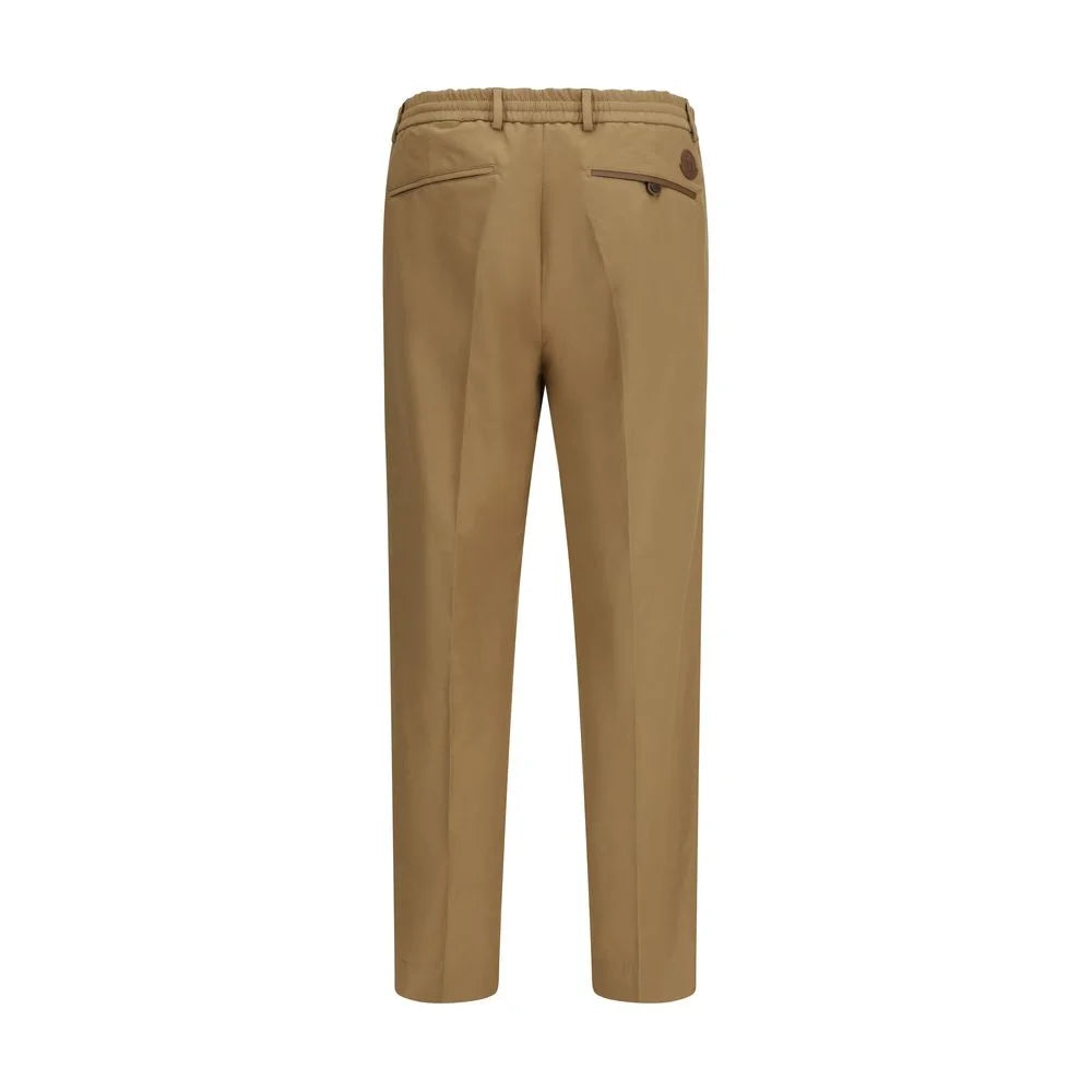 Moncler Beige Cotton Casual Pants
