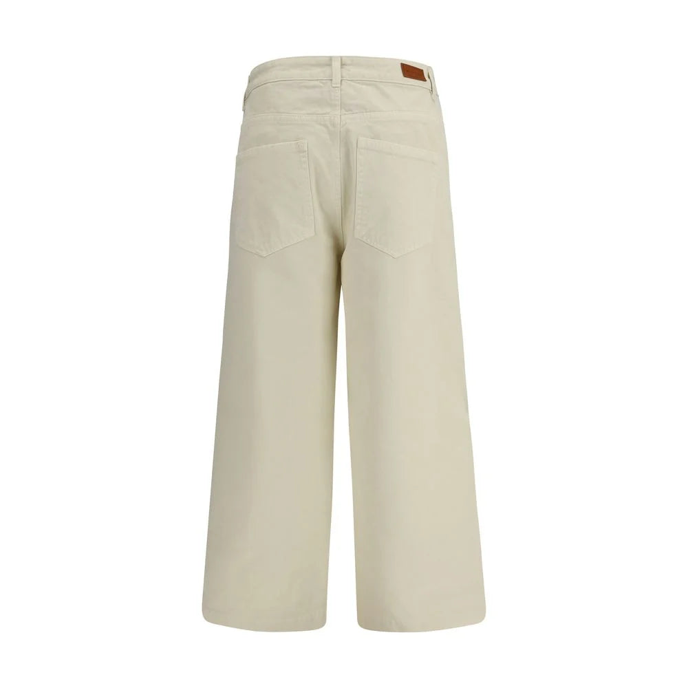 Moncler Beige Cotton Casual Pants
