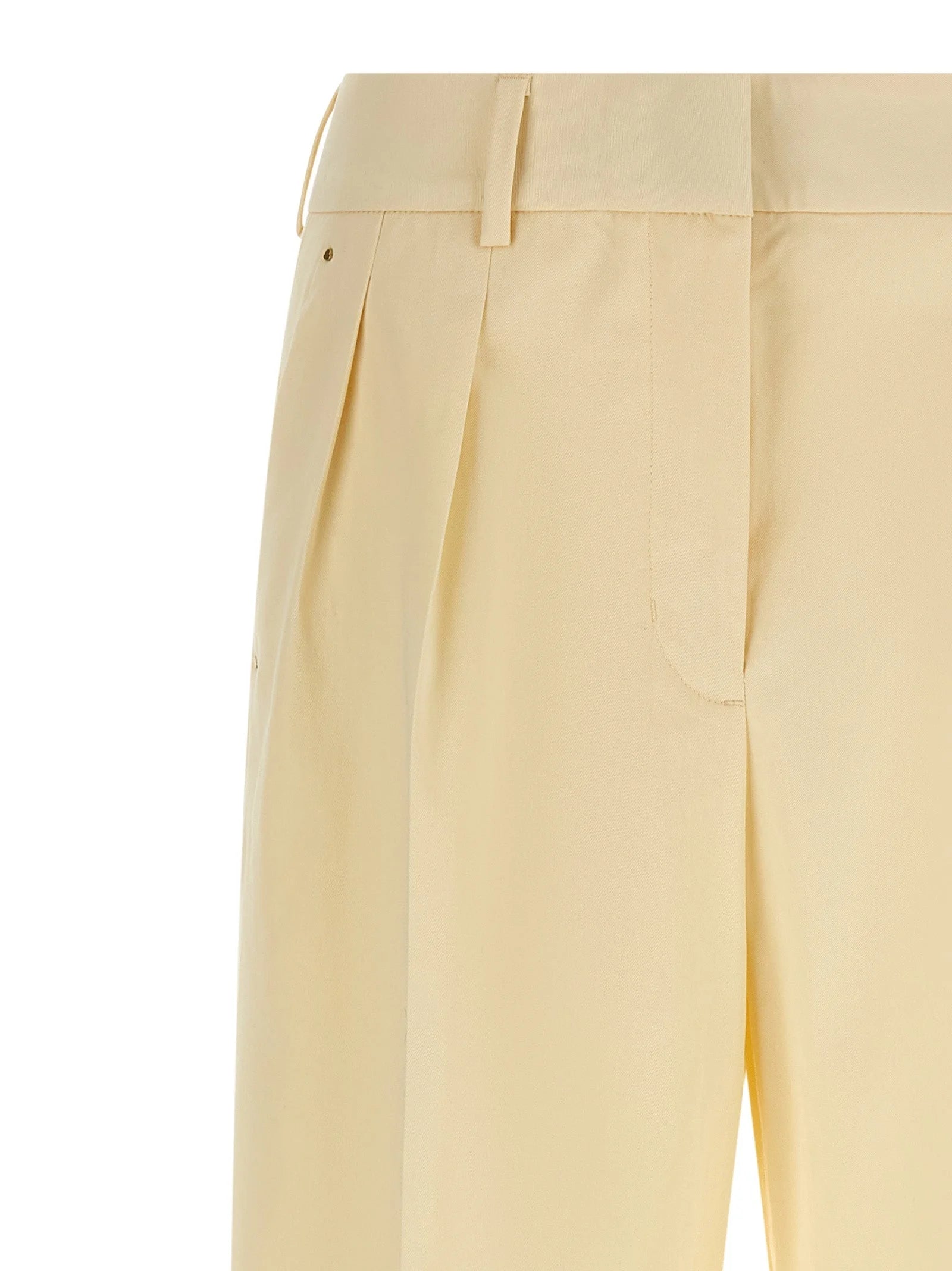 Moncler Beige Cotton Dress Pants