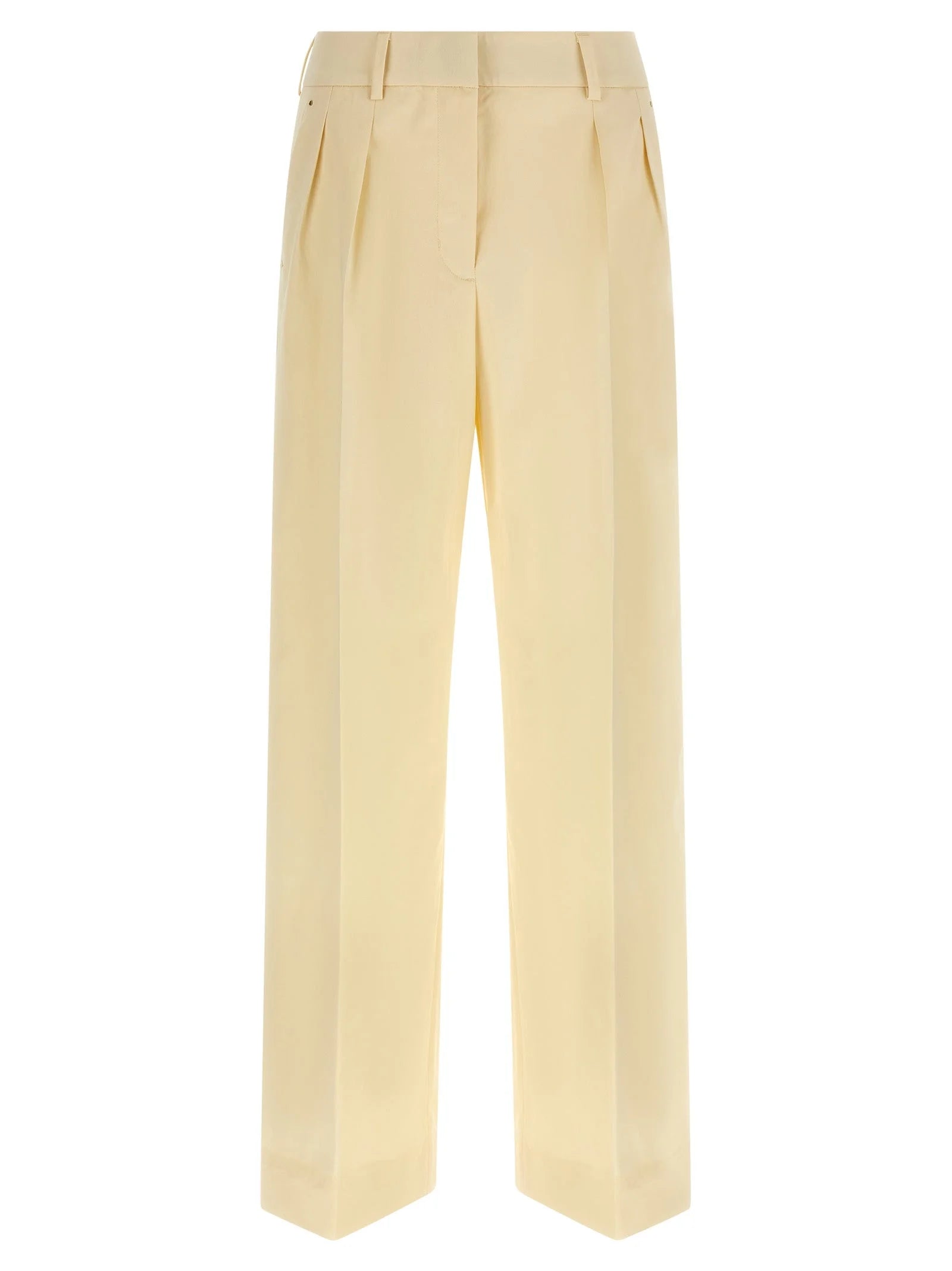 Moncler Beige Cotton Dress Pants