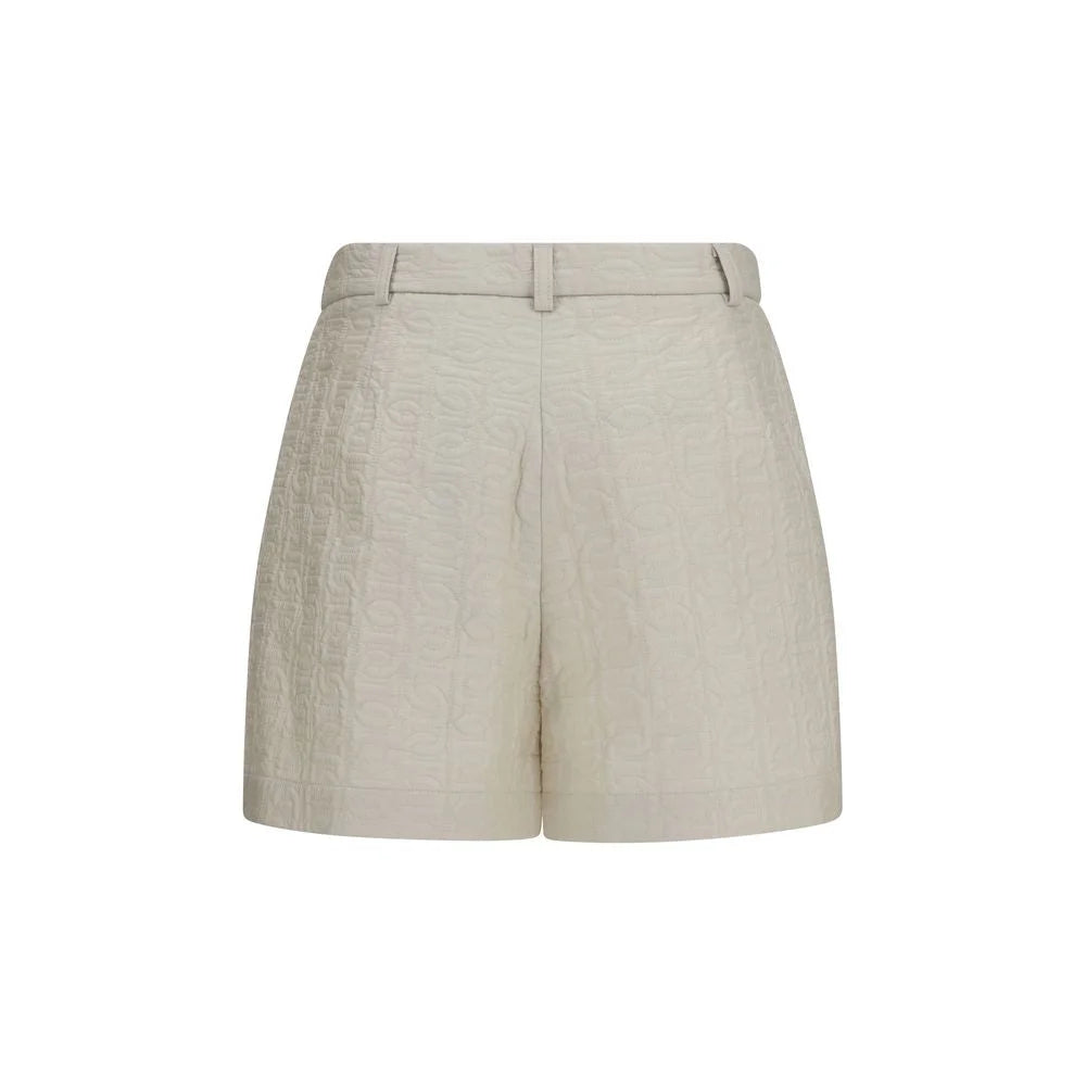 Moncler Beige Polyamide Bermuda Shorts
