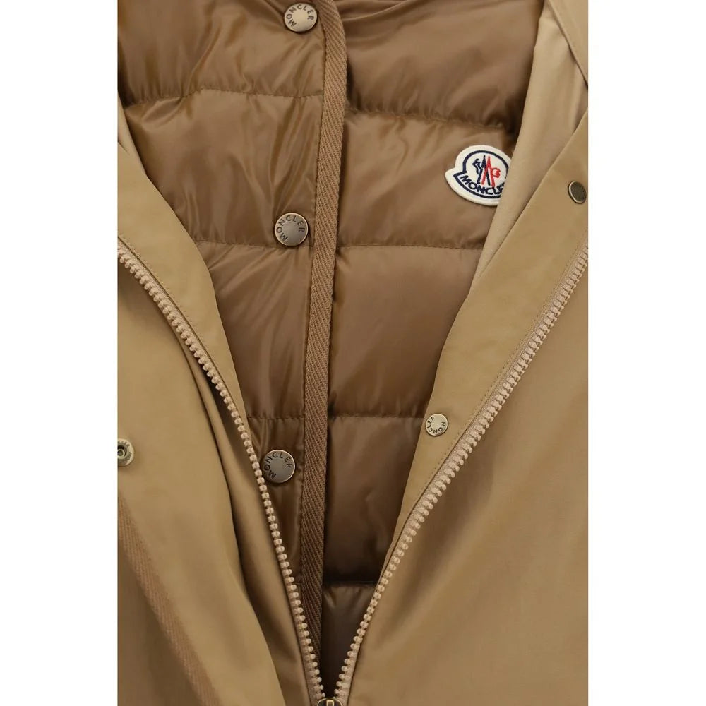 Moncler Beige Polyamide Shell Jacket - 0/XS