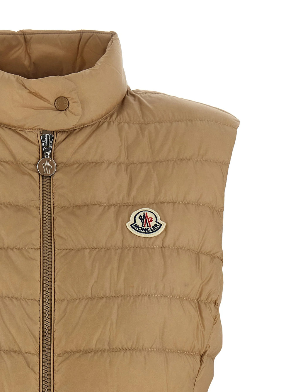 Moncler Beige Polyamide Sleeveless Jacket