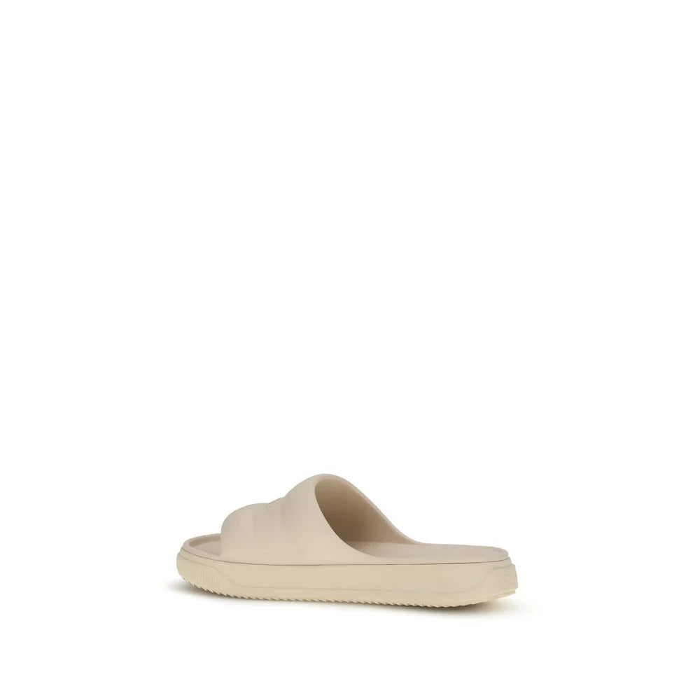 Sandales en caoutchouc beige Moncler
