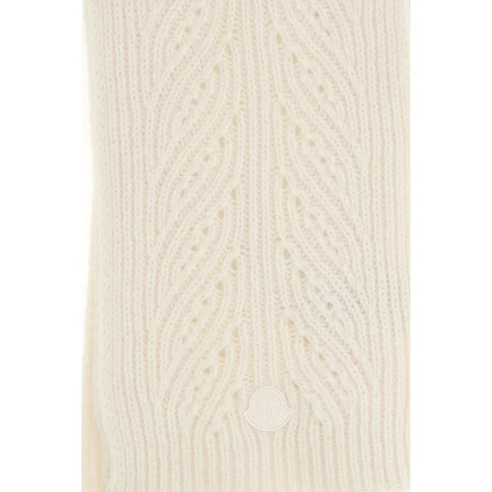 Moncler Beige Wool Oves Aries Foulard