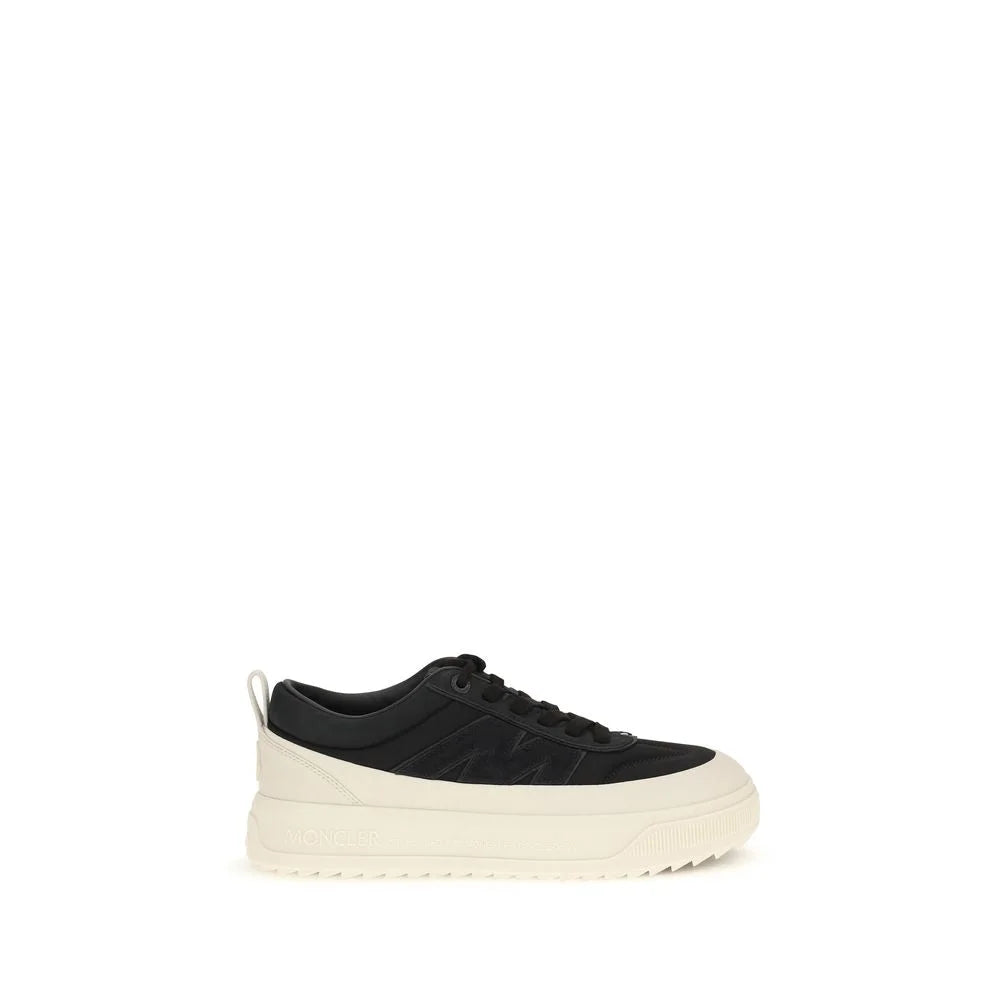 Moncler Black Calf Leather Bos Taurus Athletic Sneakers