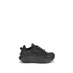 Moncler Black Calf Leather Bos Taurus Athletic Sneakers - EU38/US8