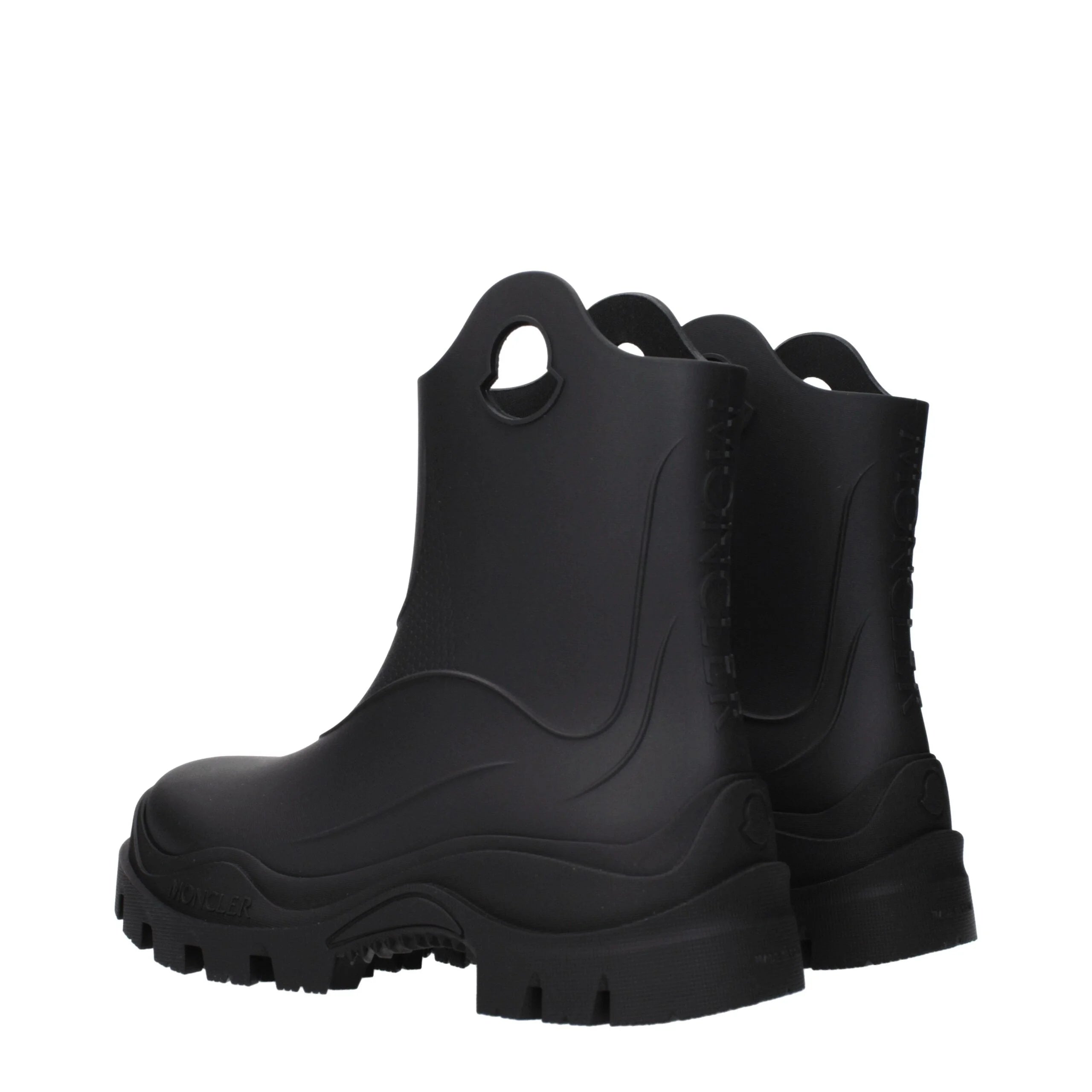 Moncler Schwarze Baumwoll-Ankelstiefel