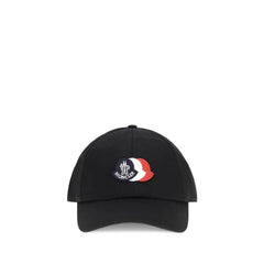 Moncler Black Cotton Cap (Baseball Hat) - UNI
