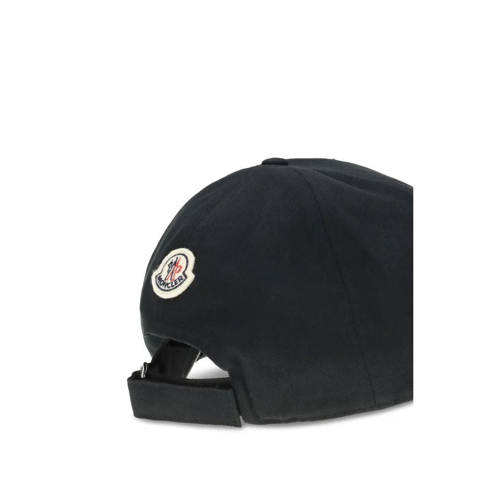 Moncler Black Cotton Cap (Baseball Hat) - UNI