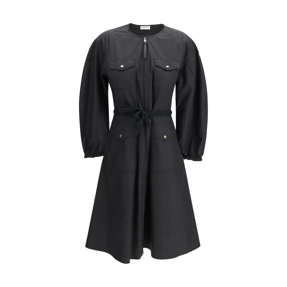 Moncler Black Cotton Casual Dress