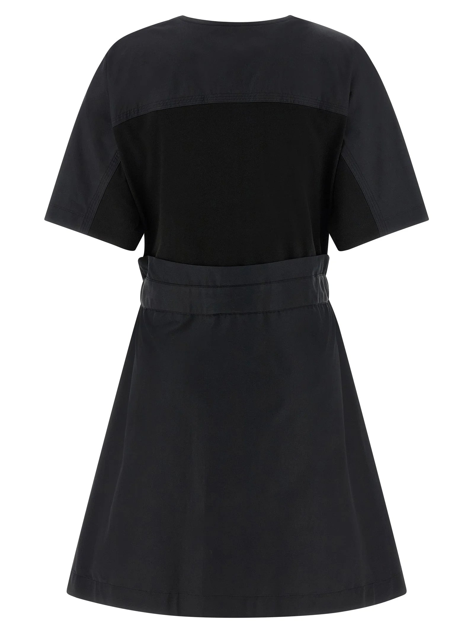 Moncler Black Cotton Short Dress