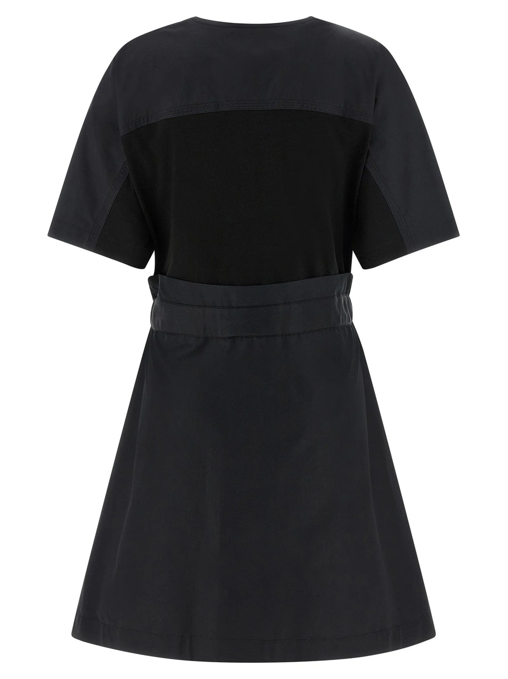 Moncler Black Cotton Short Dress