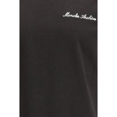 Moncler Black Cotton T-Shirt - S