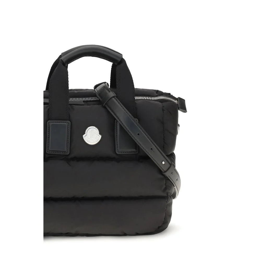 Moncler Schwarze Schultertasche aus Nylon