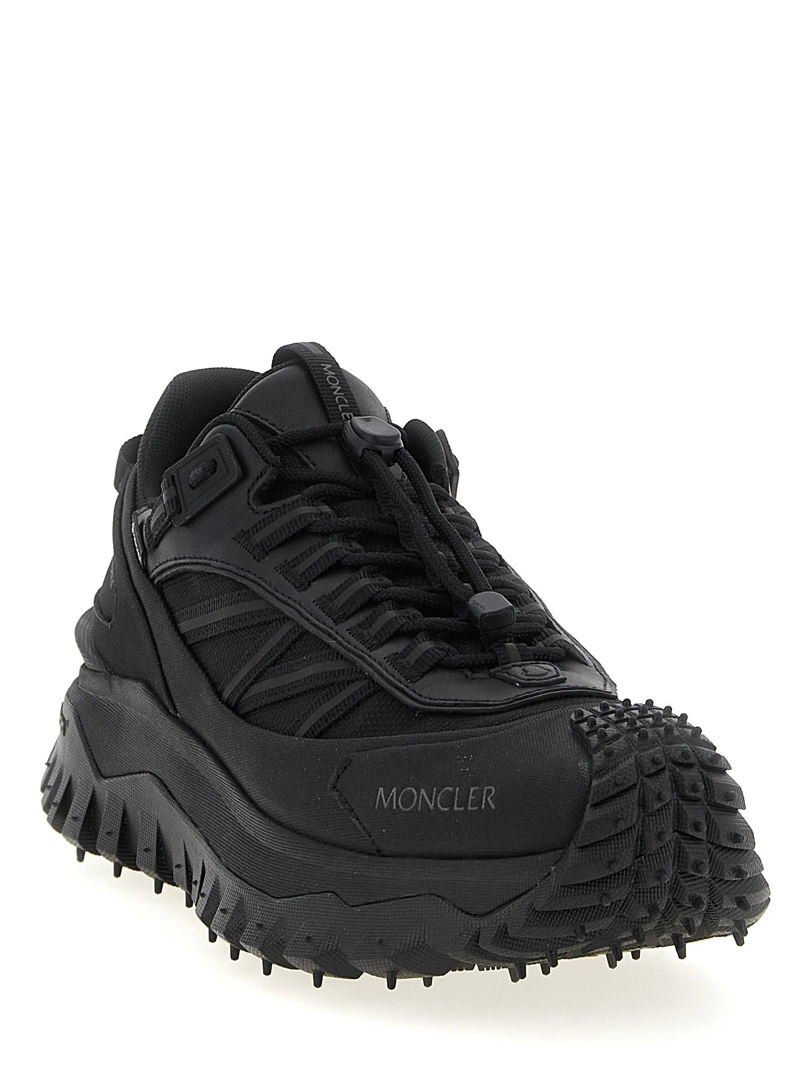 Moncler Black Polyamide Athletic Sneakers - EU43.5/US10.5