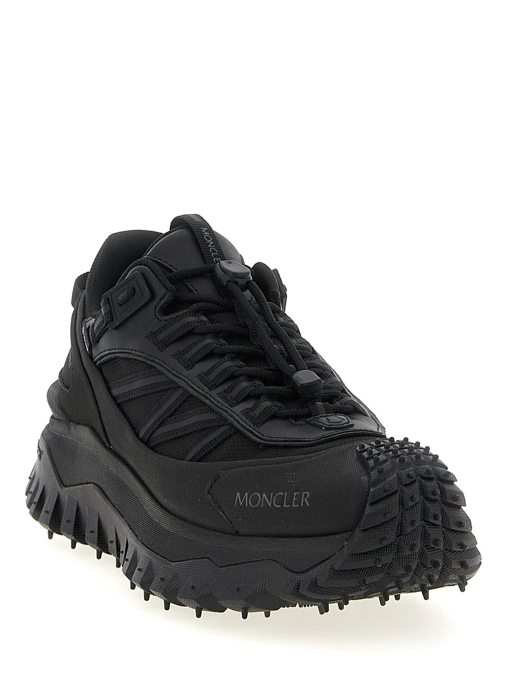 Moncler Black Polyamide Athletic Sneakers - EU43.5/US10.5