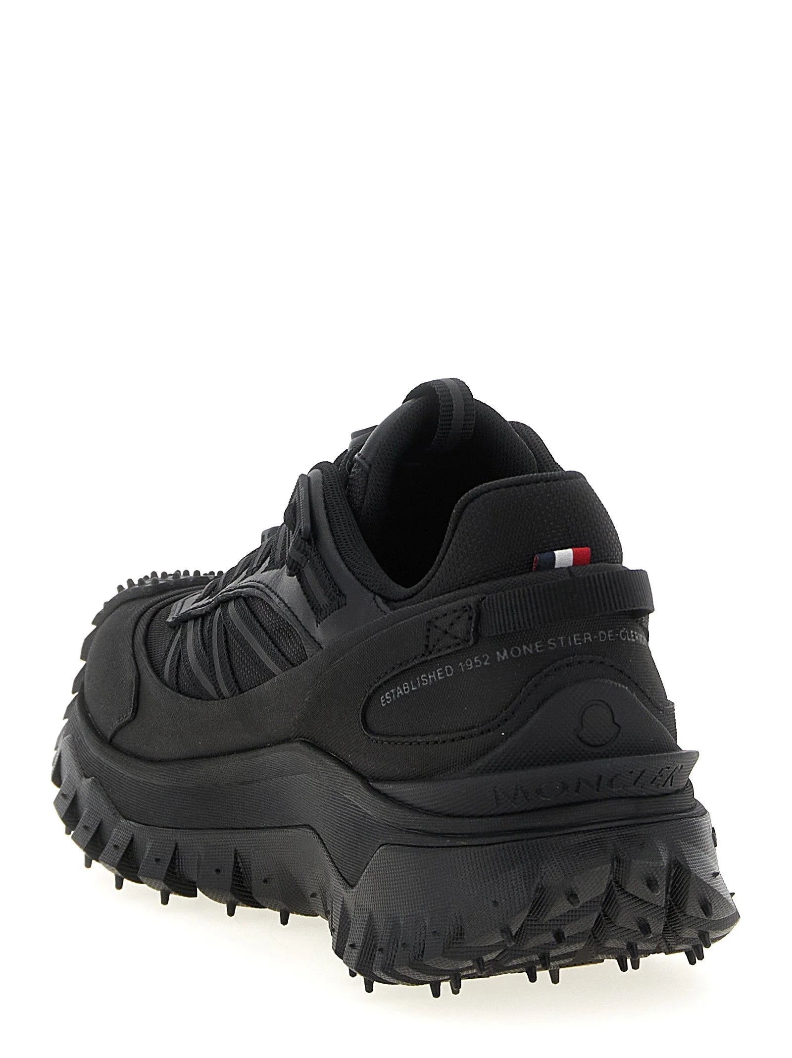 Moncler Black Polyamide Athletic Sneakers - EU43.5/US10.5
