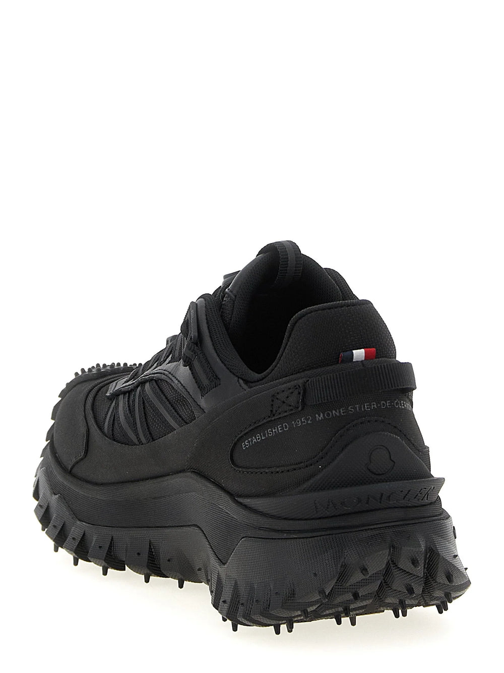 Moncler Black Polyamide Athletic Sneakers - EU43.5/US10.5