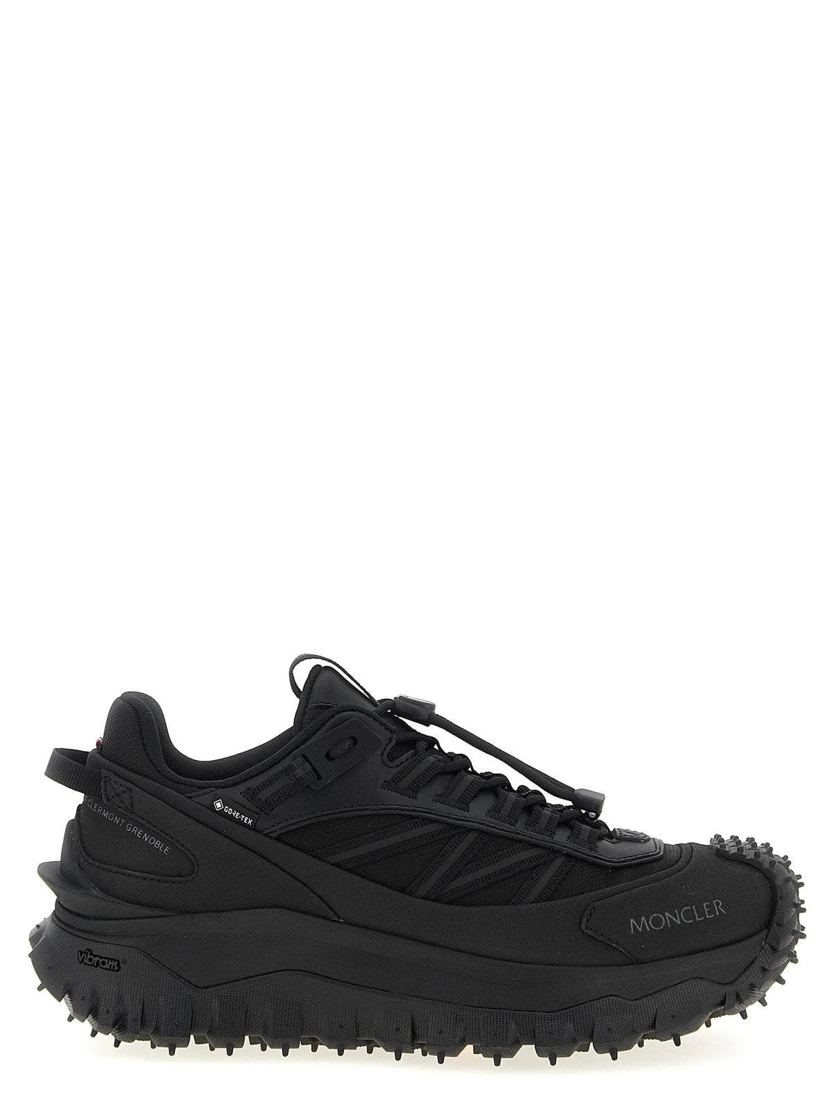 Moncler Black Polyamide Athletic Sneakers - EU43.5/US10.5