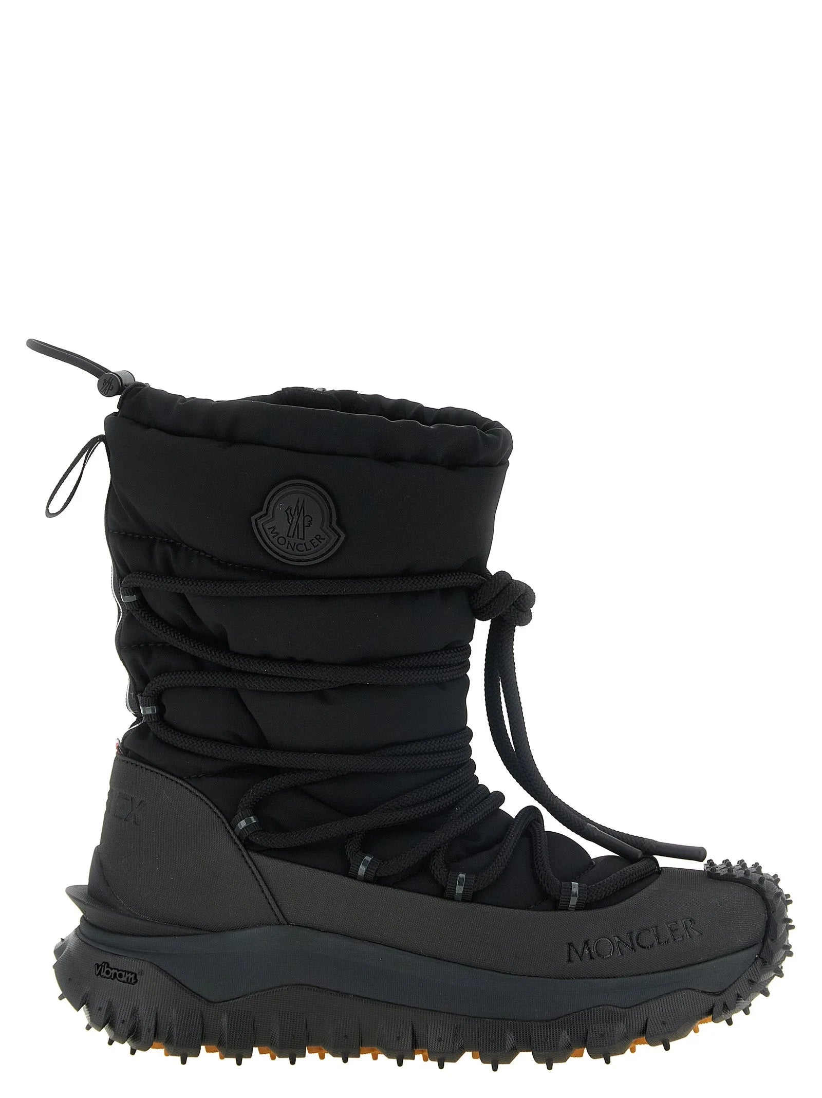 Moncler Black Polyamide Lace-Up Boots - EU 41 | US 8