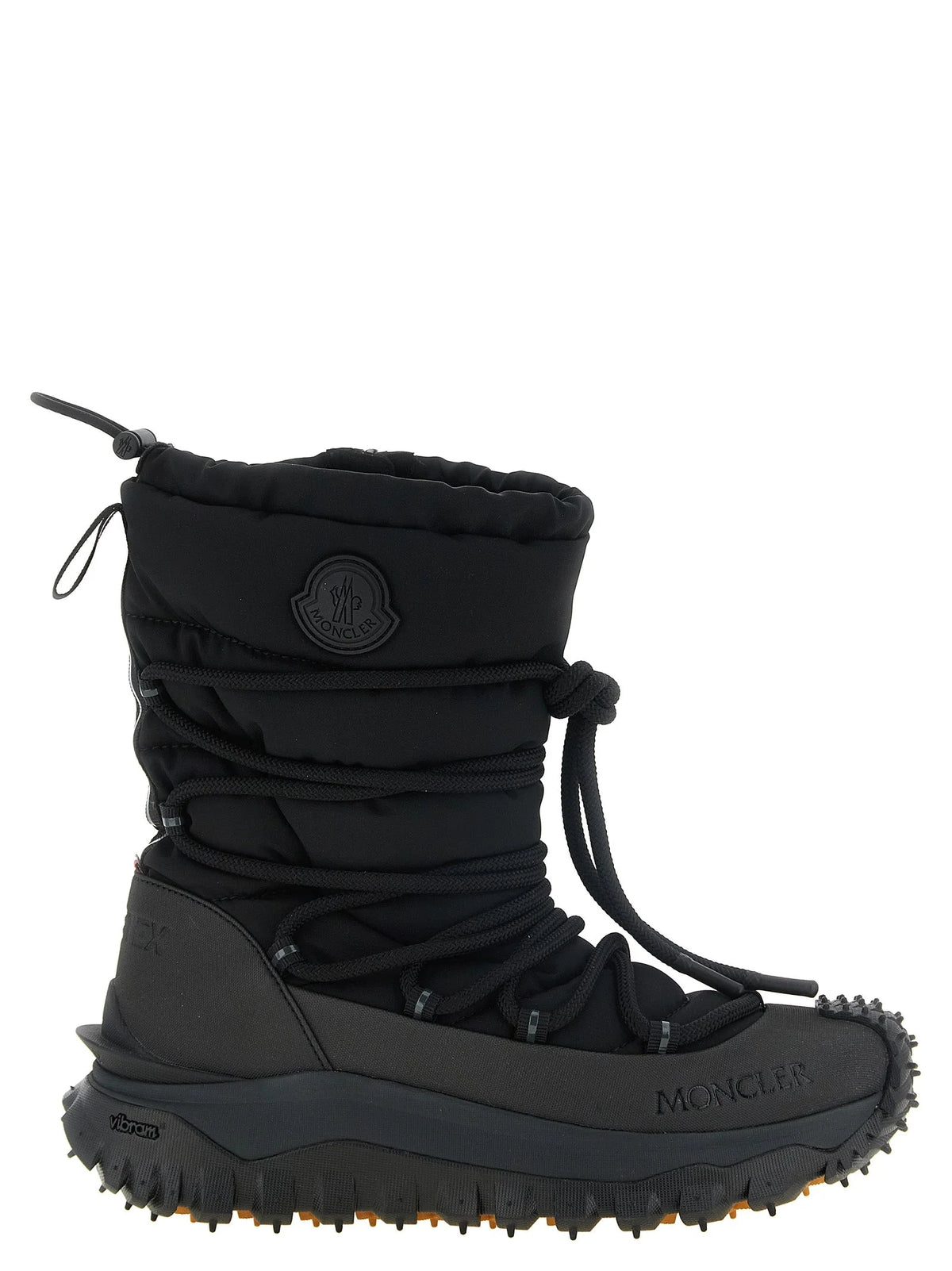 Moncler Black Polyamide Lace-Up Boots - EU 41 | US 8