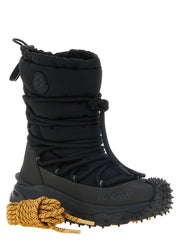 Moncler Black Polyamide Lace-Up Boots - EU 41 | US 8