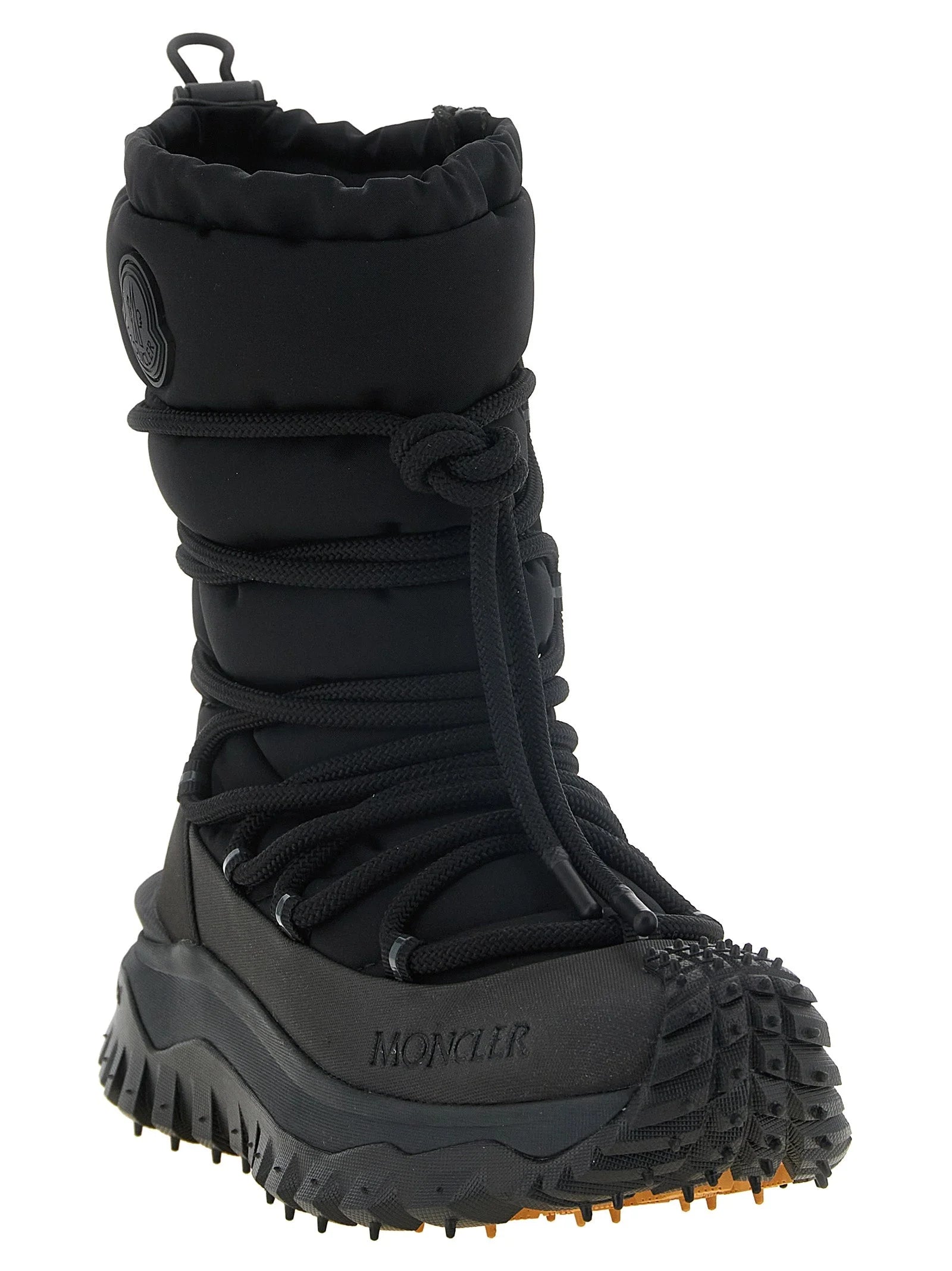 Moncler Black Polyamide Lace-Up Boots - EU 41 | US 8