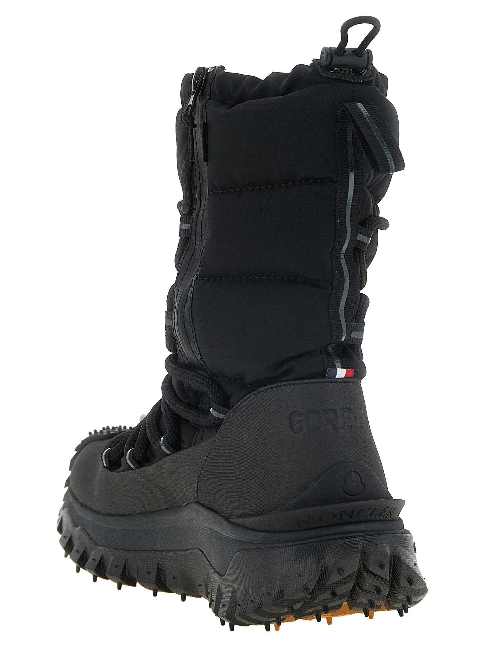 Moncler Black Polyamide Lace-Up Boots - EU 41 | US 8