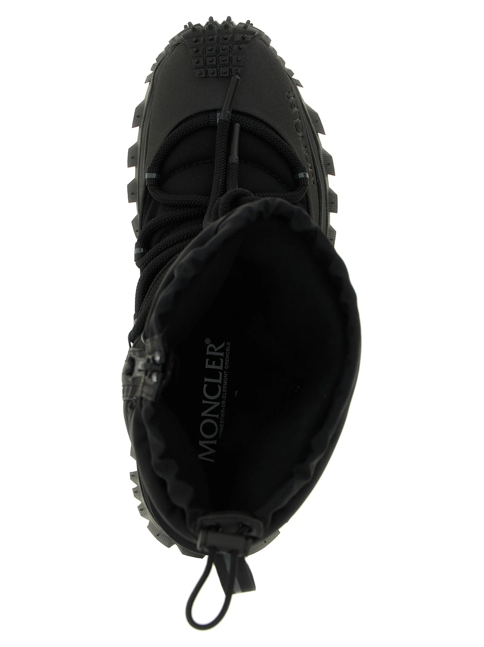 Moncler Black Polyamide Lace-Up Boots - EU 41 | US 8