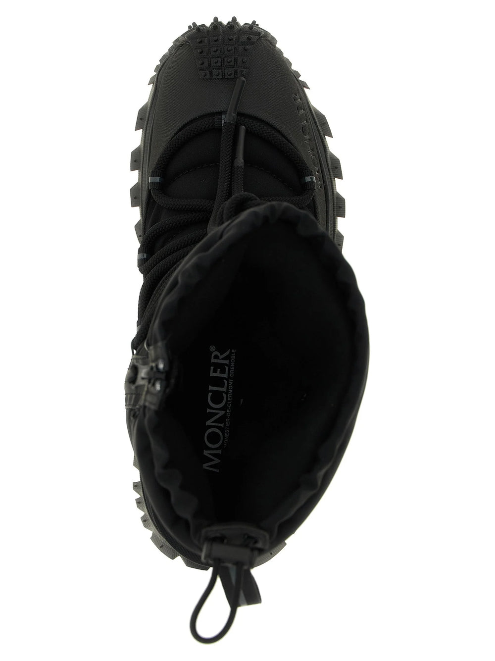 Moncler Black Polyamide Lace-Up Boots - EU 41 | US 8