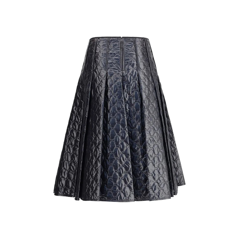 Moncler Black Polyamide Midi Skirt - IT42 | L