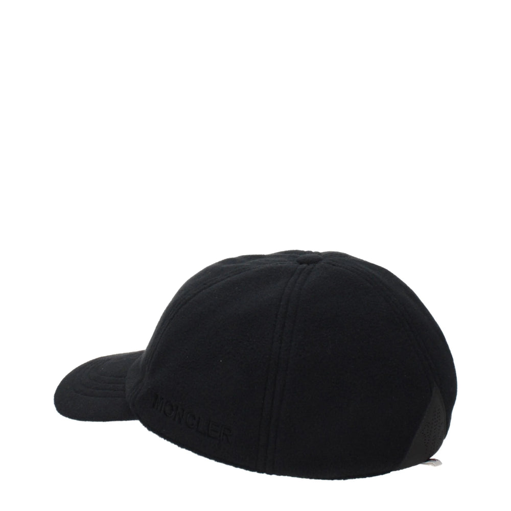 Moncler Black Polyester Cap (Baseball Hat) - L