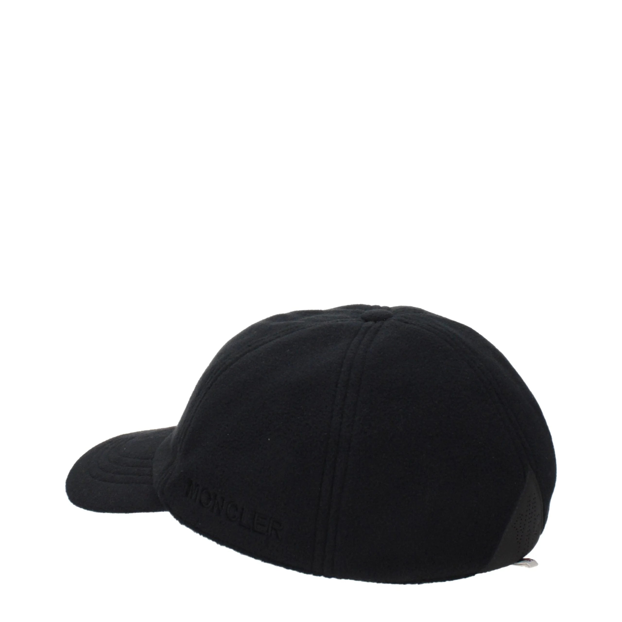 Moncler Black Polyester Cap (Baseball Hat) - L